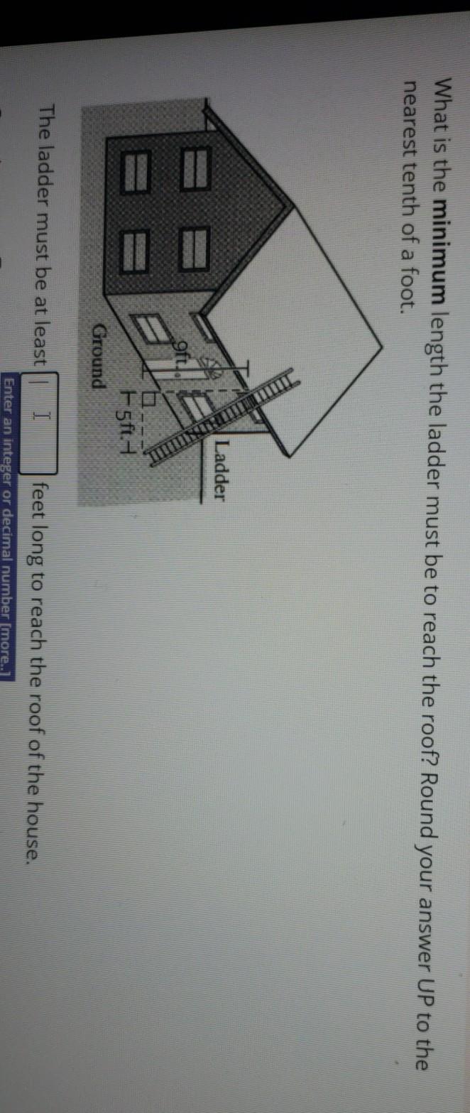 Solved What is the minimum length the ladder must be to