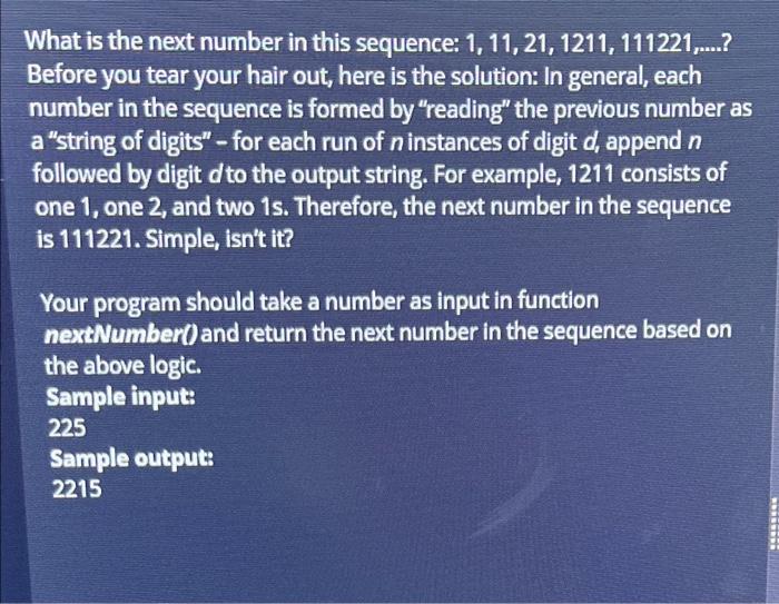 solved-what-is-the-next-number-in-this-sequence-1-11-21-chegg