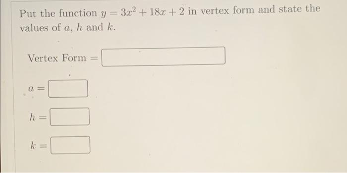 simplify y 2x 2 8x 11 to vertex form