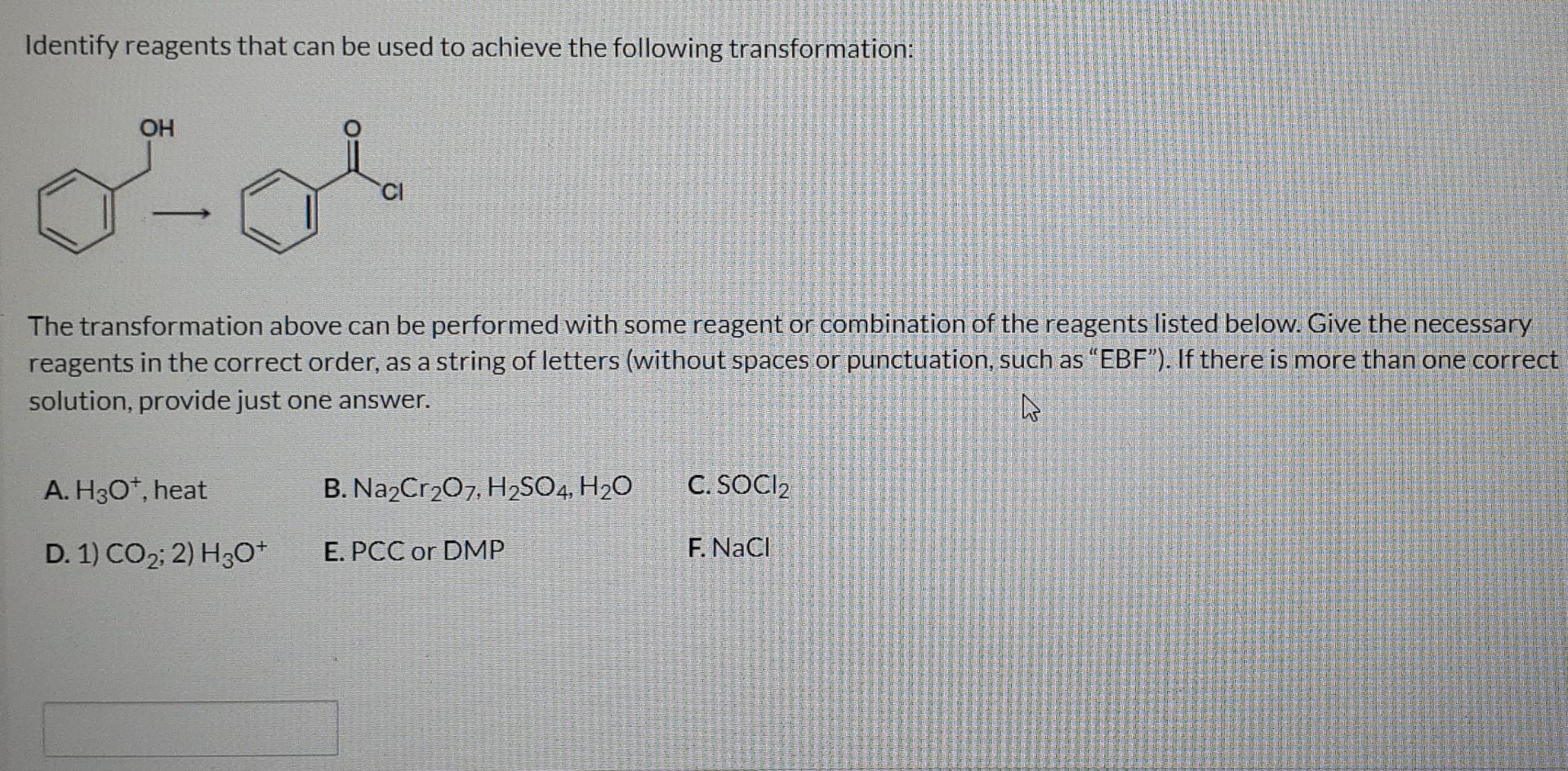 Identify The Best Reagents To Achieve The Following Transformation Solved Identify reagents that can be used to achieve the | Chegg.com