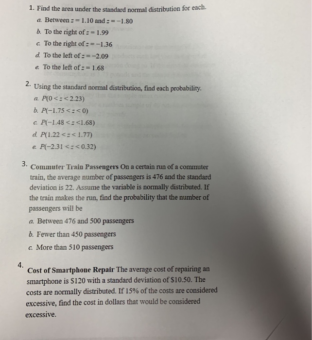 Solved If I can get some assistance on all of these | Chegg.com