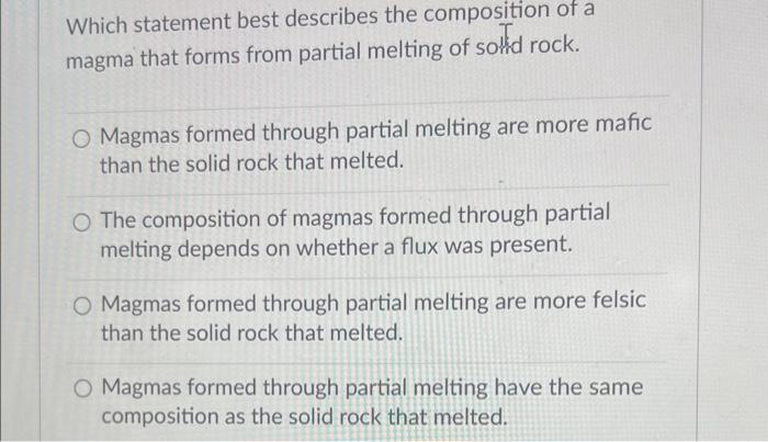 Solved Which statement best describes the composition of a | Chegg.com