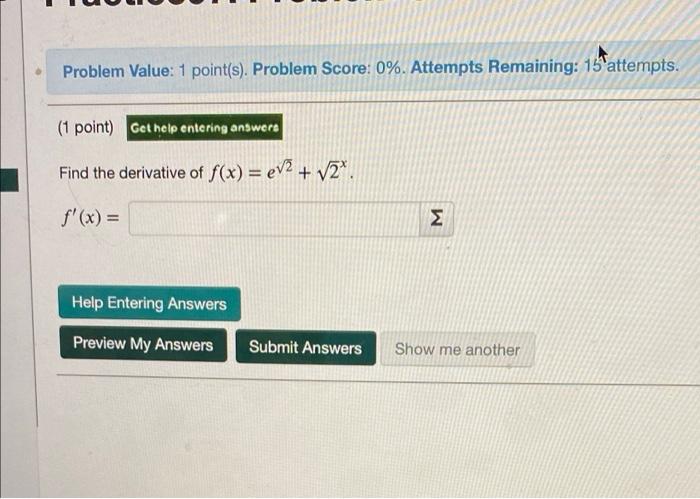 Solved Problem Value: 1 point(s). Problem Score: 0%. | Chegg.com