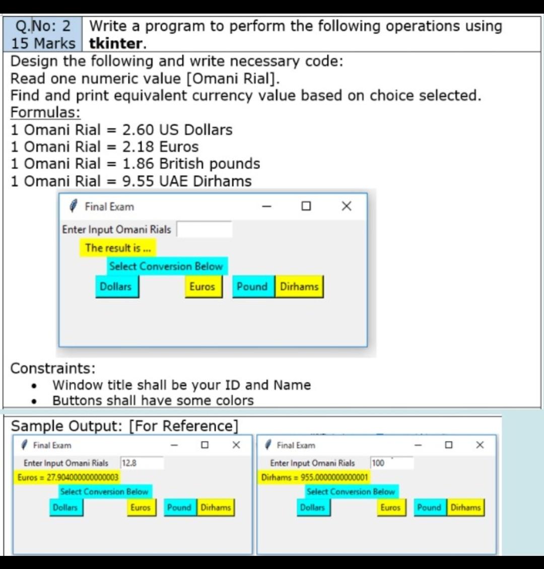 Solved Q.No:19 Write a program to perform the following  Chegg.com