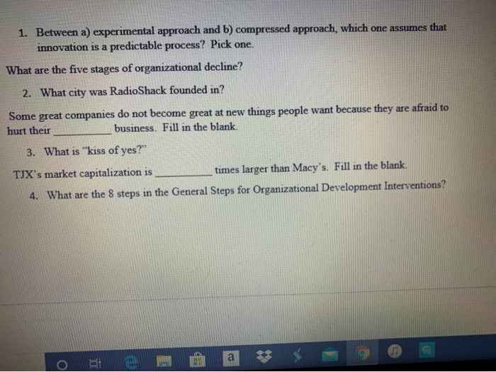 Solved 1. Between A) Experimental Approach And B) Compressed | Chegg.com