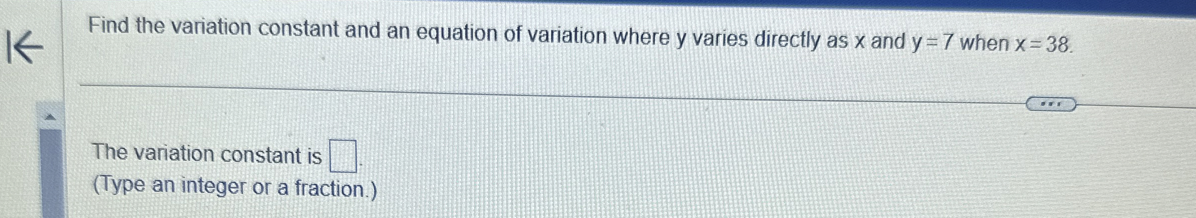 Solved Find the variation constant and an equation of | Chegg.com