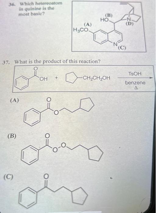 Solved (B) о (С) (D) ОН | Chegg.com