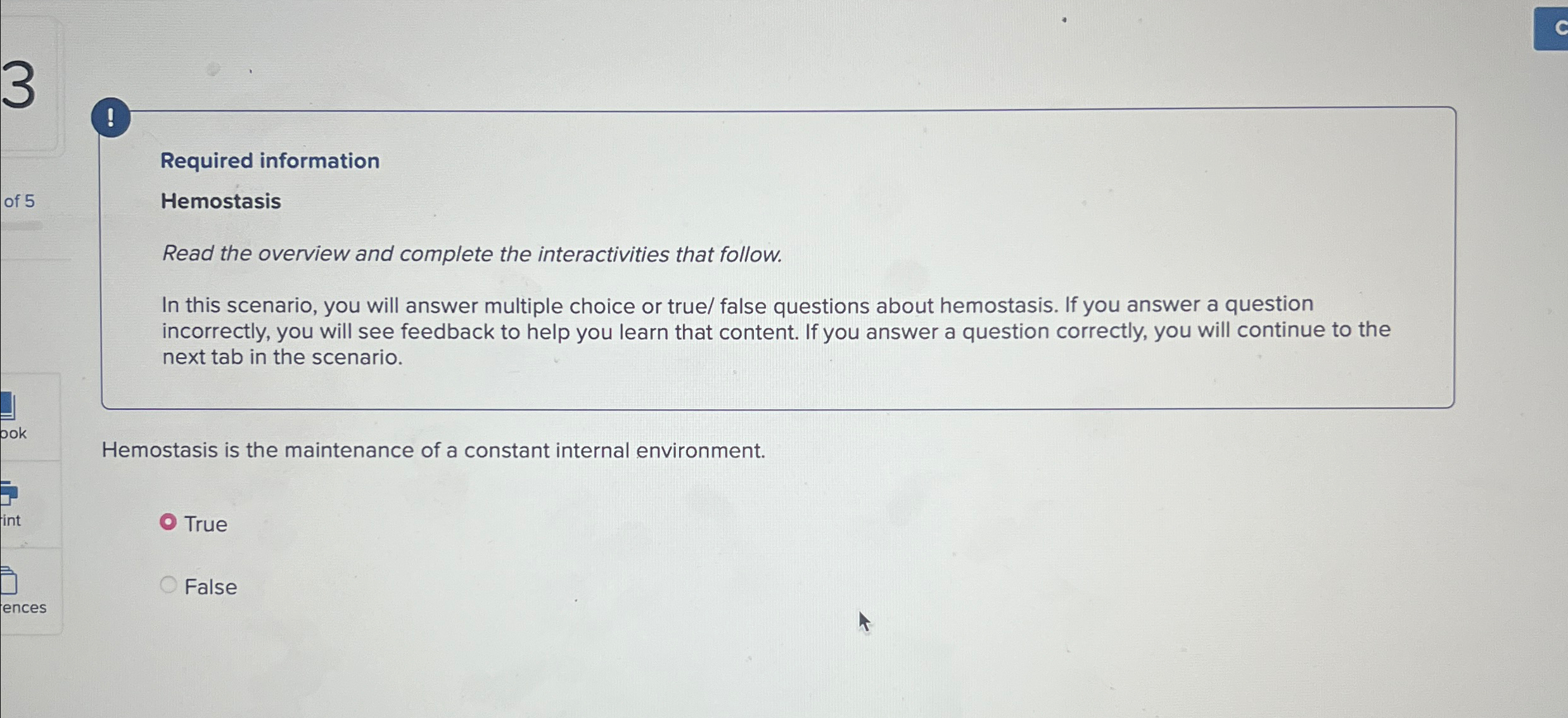 Solved !Required informationHemostasisRead the overview and | Chegg.com