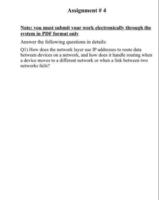 Solved Note: you must submit your work electronically | Chegg.com