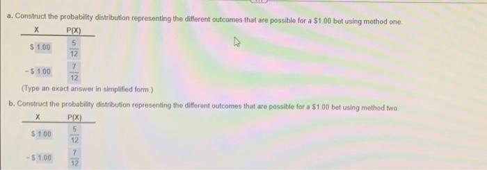 Solved In the carnival game Under-or-Over-Seven, a pair of | Chegg.com
