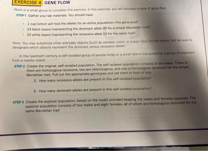 Work in a small group to complete this exercise. In | Chegg.com