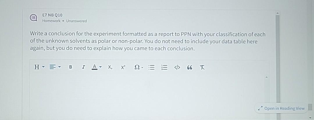 experiment conclusion format