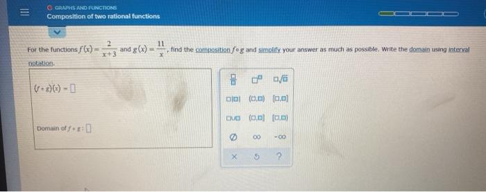 Solved = OGRAPHS AND RINCTIONS Composition of two rational | Chegg.com