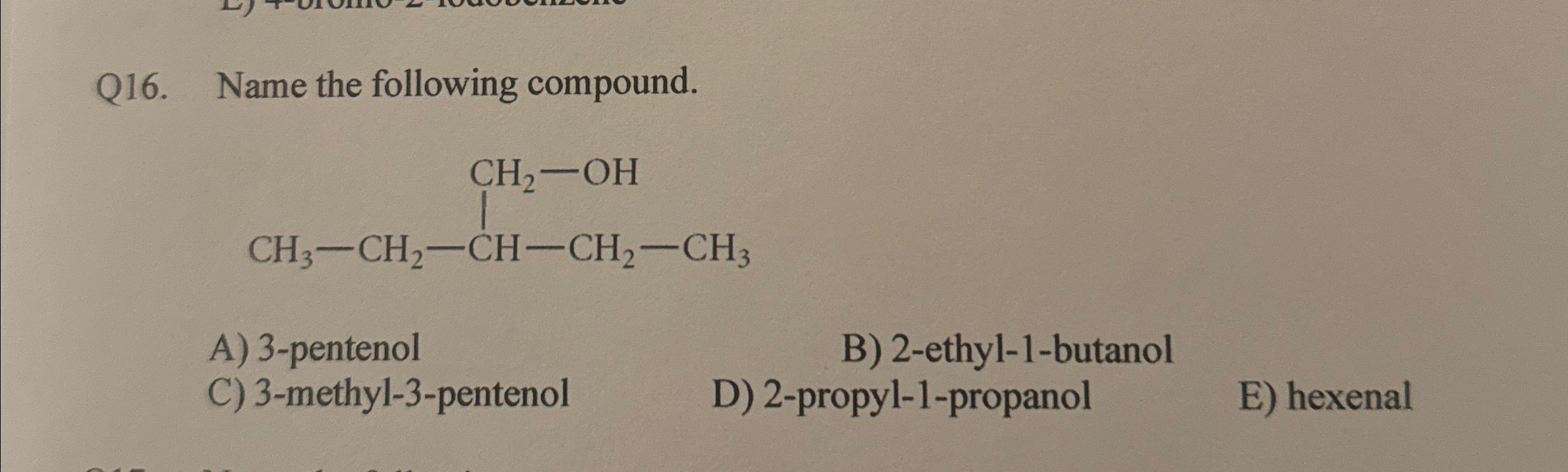 Solved Q16. ﻿Name the following | Chegg.com