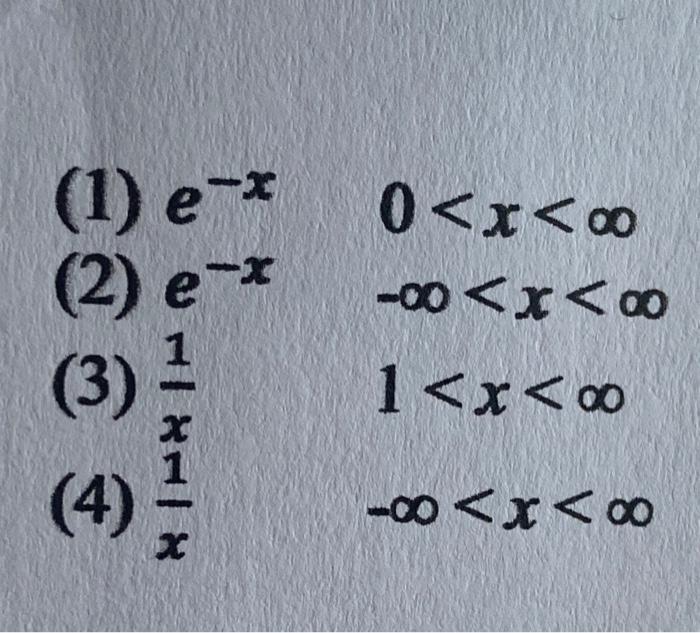 Solved Which of the following functions are acceptable | Chegg.com