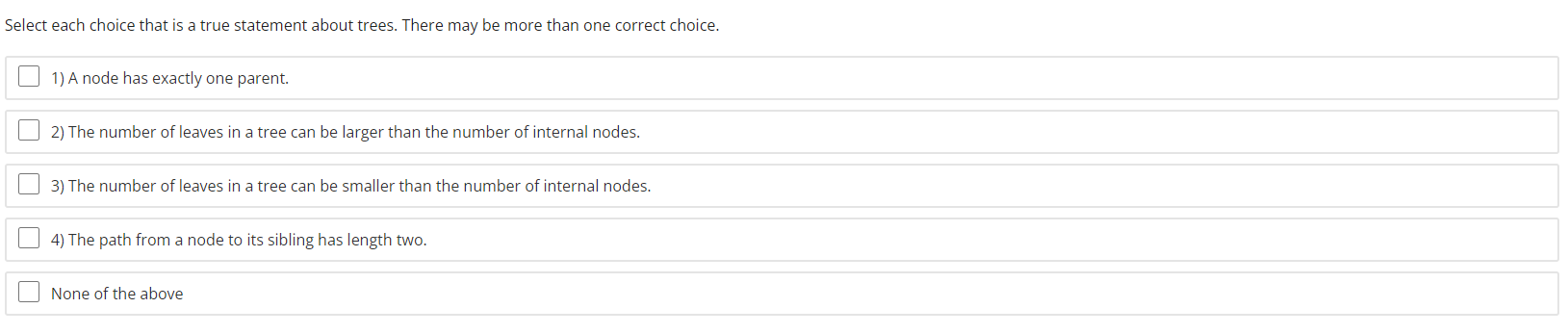 Solved Select each choice that is a true statement about | Chegg.com