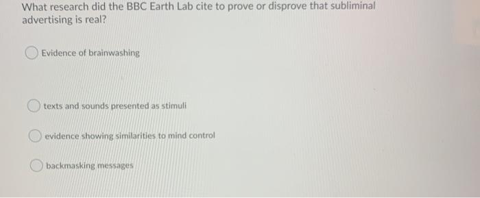 Solved What Research Did The c Earth Lab Cite To Prove Or Chegg Com