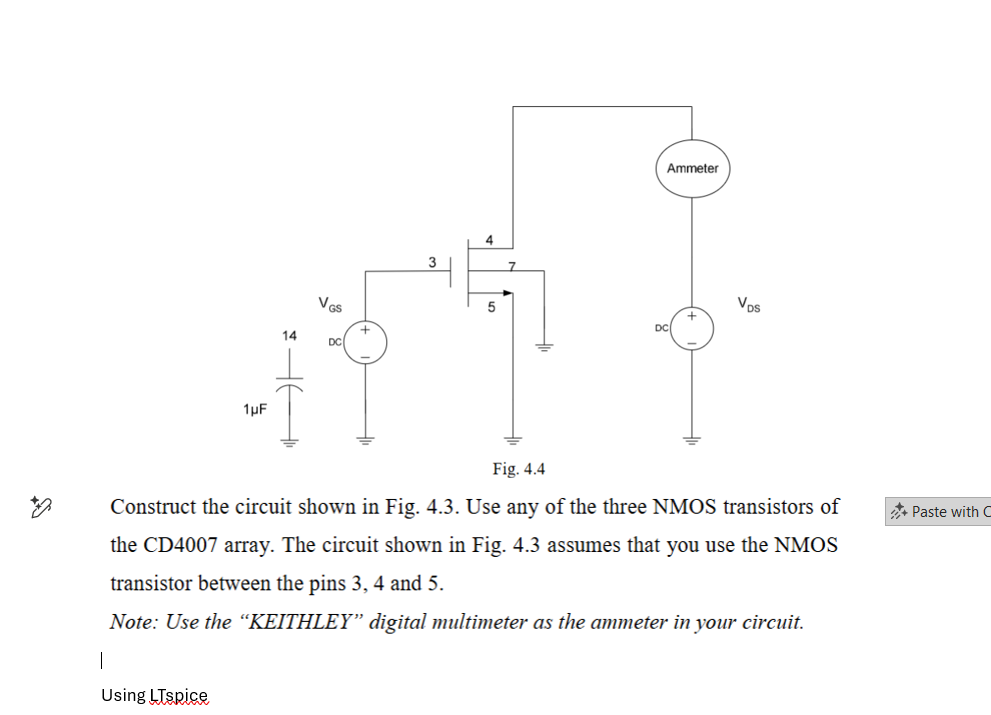 Solved construct the circuit in diagram using LTspice app | Chegg.com