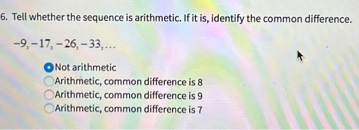 find the common difference of the arithmetic sequence 14 20 26