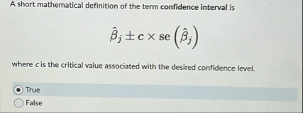 Solved A short mathematical definition of the term | Chegg.com