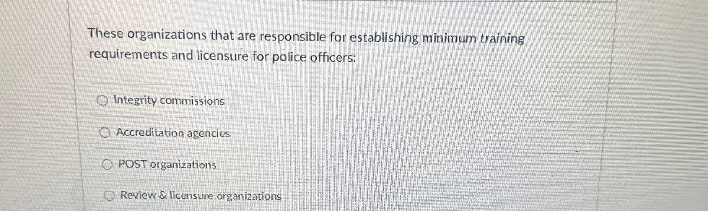 Solved These organizations that are responsible for | Chegg.com