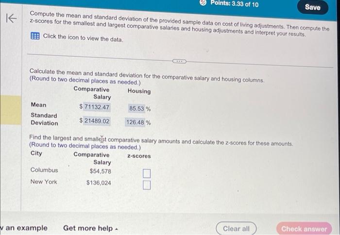 Solved Compute the mean and standard deviation of the | Chegg.com