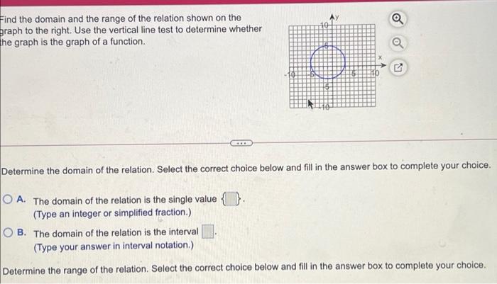 Solved a Find the domain and the range of the relation shown | Chegg.com