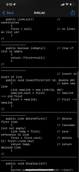 Solved To introduce linked list data structure. DESCRIPTIONS | Chegg.com