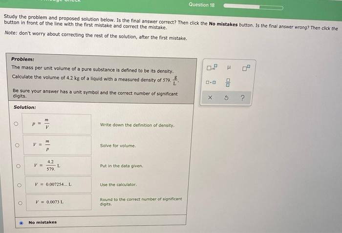 Solved Question 18 Study the problem and proposed solution | Chegg.com