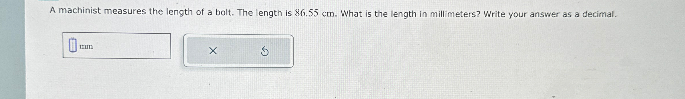 Solved A machinist measures the length of a bolt. The length | Chegg.com