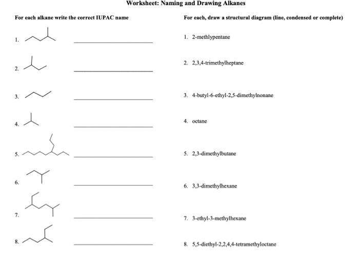  Naming Alkynes Worksheet 1 Answers Free Download Gmbar co