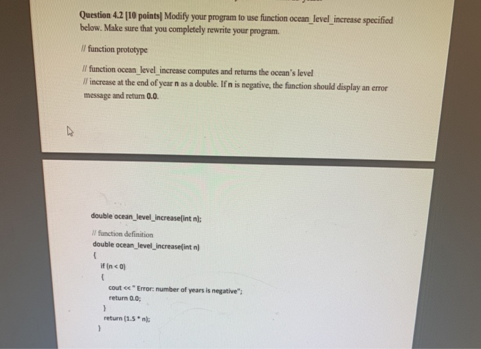 Solved Question 4.2 [10 points] Modify your program to use | Chegg.com