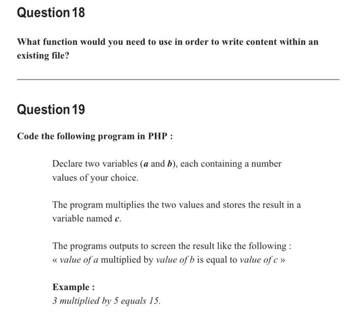 Solved In case of a program failure, what would happen when | Chegg.com