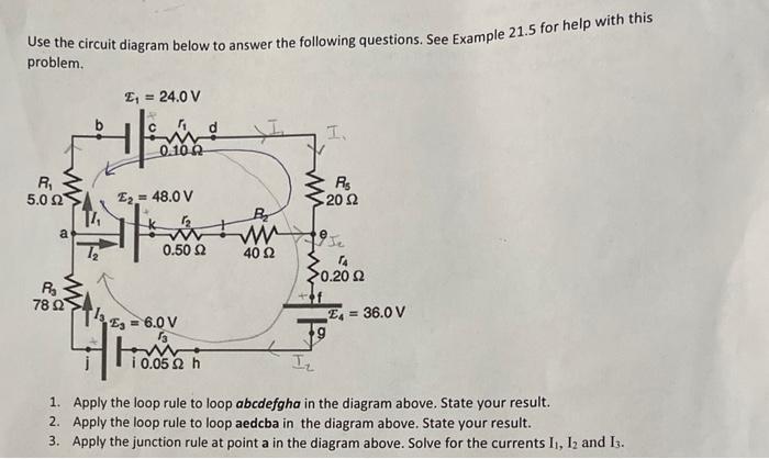 Solved Use the circuit diagram below to answer the following | Chegg.com