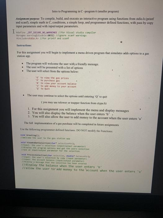 Solved P /*COP 2220 (program 6) 1/add you name, date and | Chegg.com