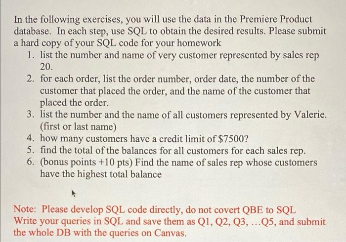 Solved In the following exercises, you will use the data in | Chegg.com