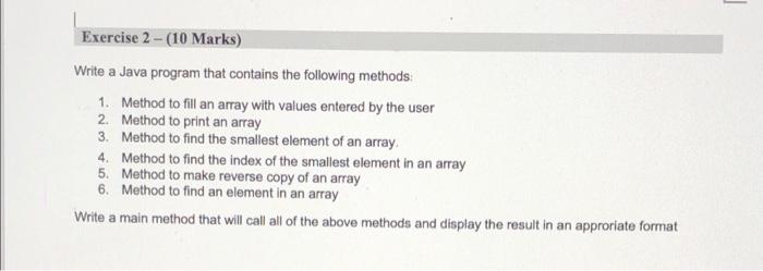 Solved Objectives: • Methods & Arrays (Use Netbeans to solve | Chegg.com