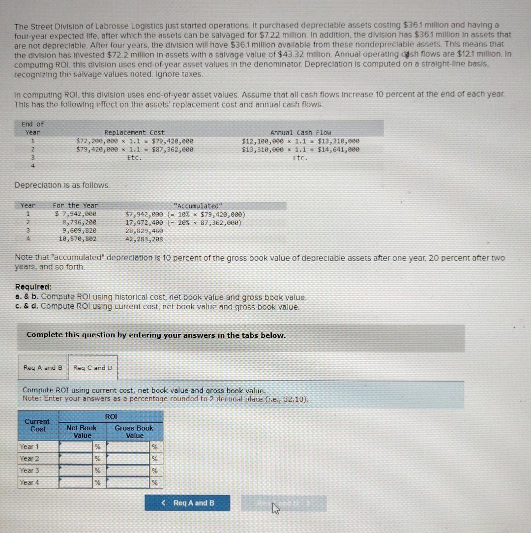 Solved The Street Division of Labrosse Logistics Just