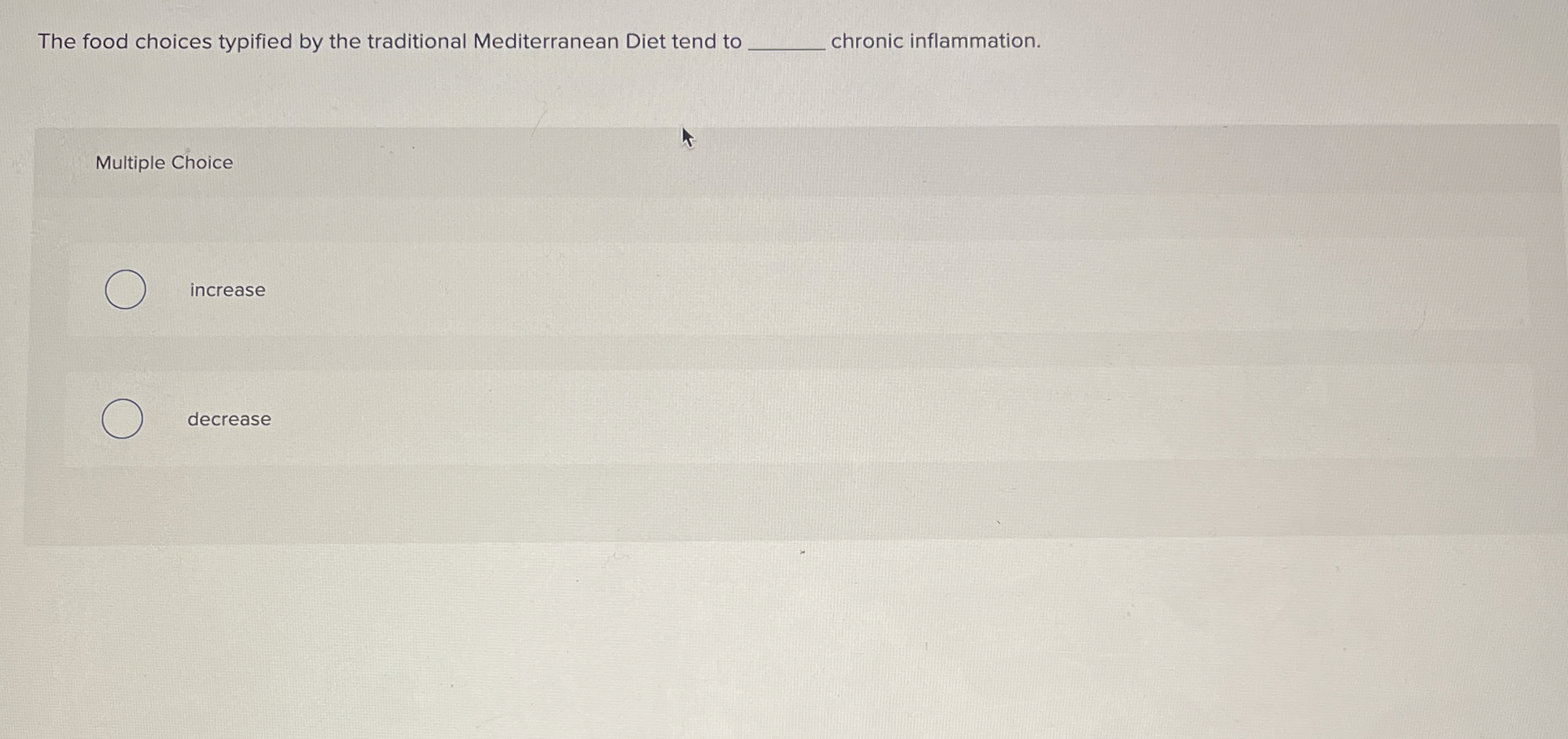 Solved The food choices typified by the traditional