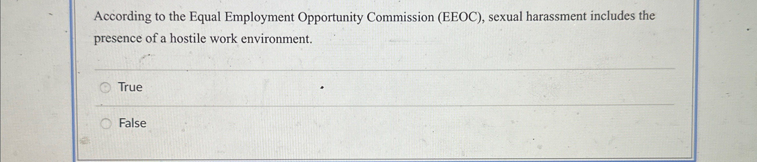 Solved According to the Equal Employment Opportunity | Chegg.com