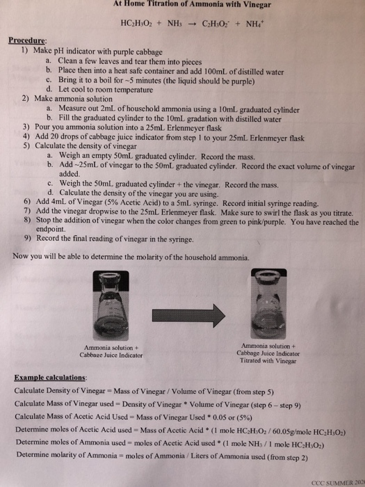 Ammonia deals and vinegar