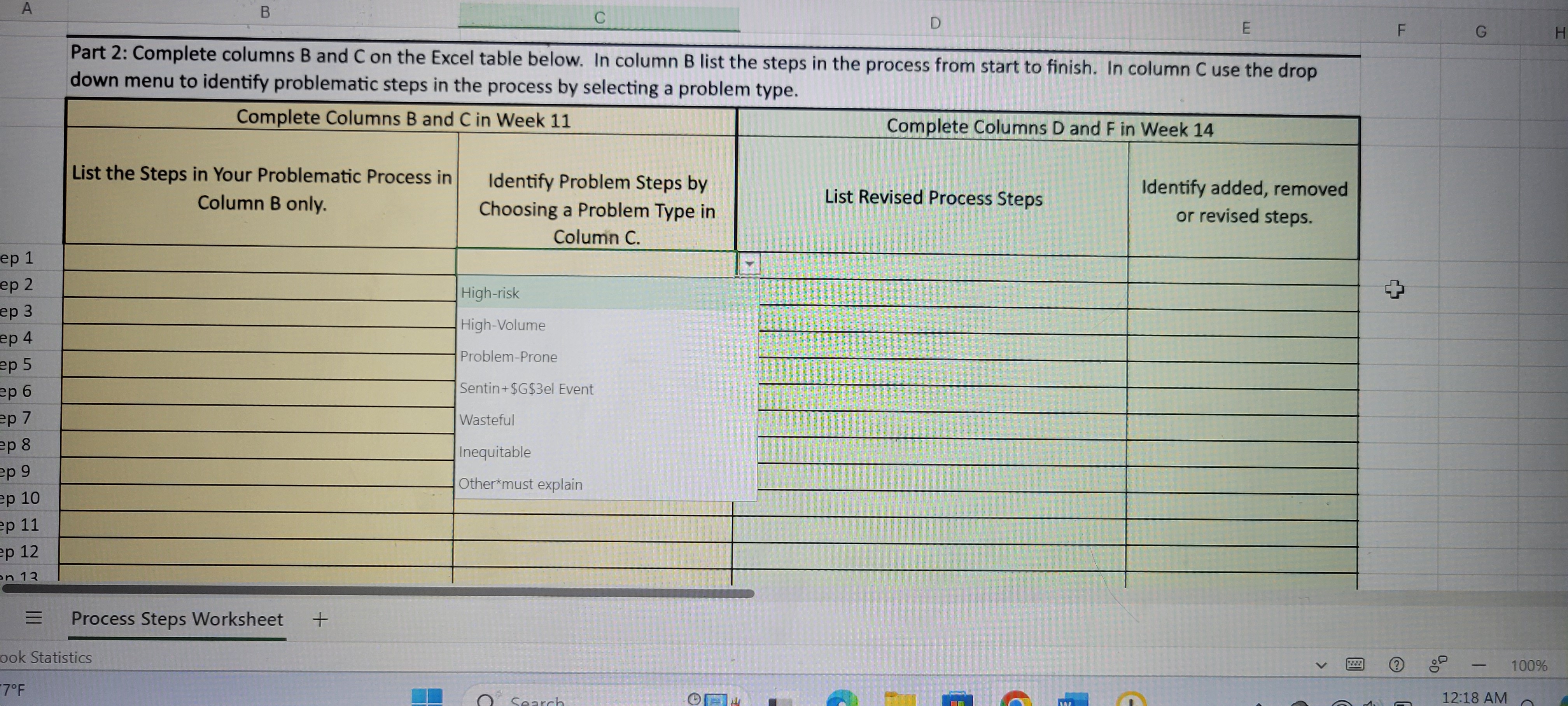 Solved Please help me LIST the steps and add if they are | Chegg.com