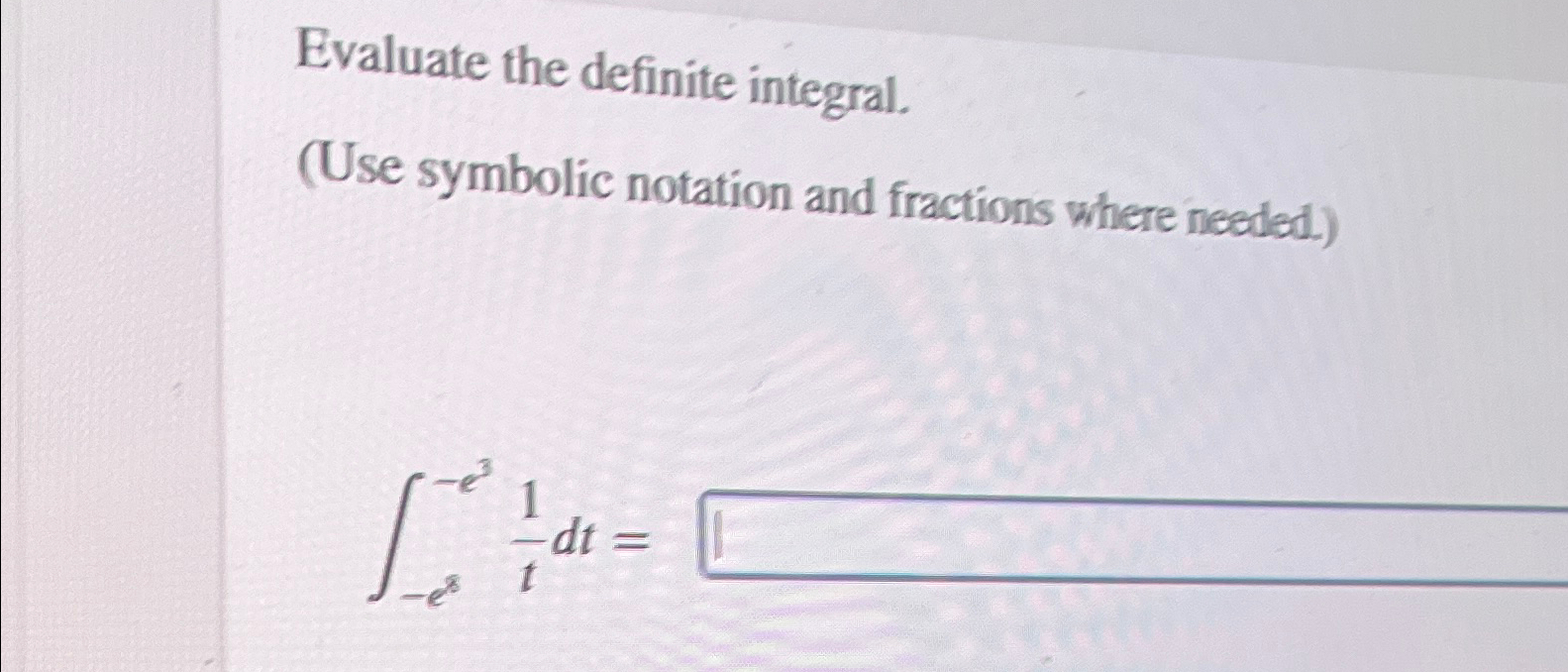 Solved Evaluate the definite integral.(Use symbolic notation | Chegg.com