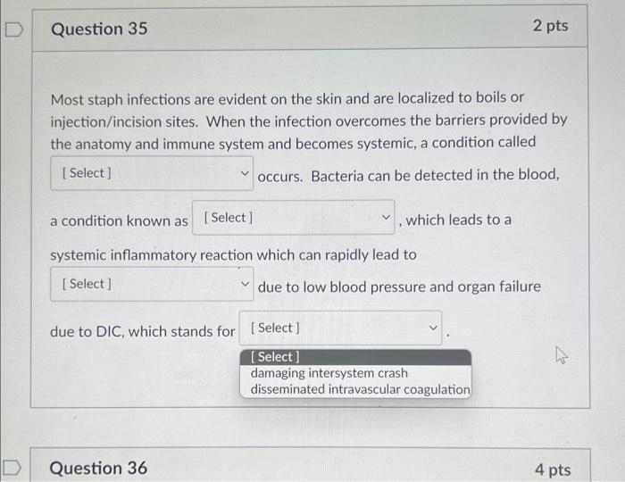 Solved 1) options(aseptic technique) and (septic