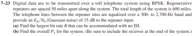 Solved Problem 7-23 of Digital and Analog Communication | Chegg.com
