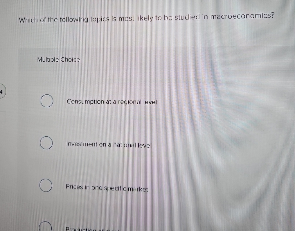 Solved Which of the following topics is most likely to be | Chegg.com