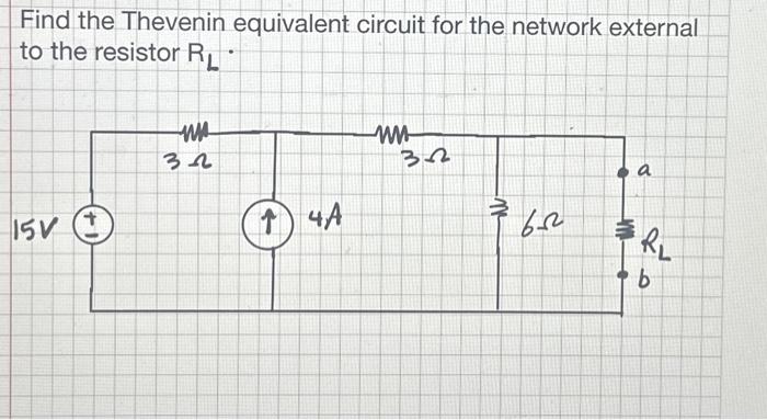 Solved Find the Thevenin equivalent circuit for the network | Chegg.com