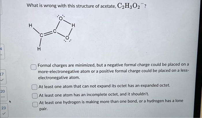 Acetate, C2H3O2