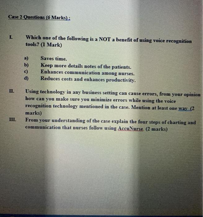 Solved Read the Case Study below and answer the following | Chegg.com