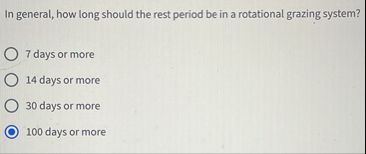 Solved In general, how long should the rest period be in a | Chegg.com